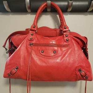Balenciaga Red Shoulder Bag